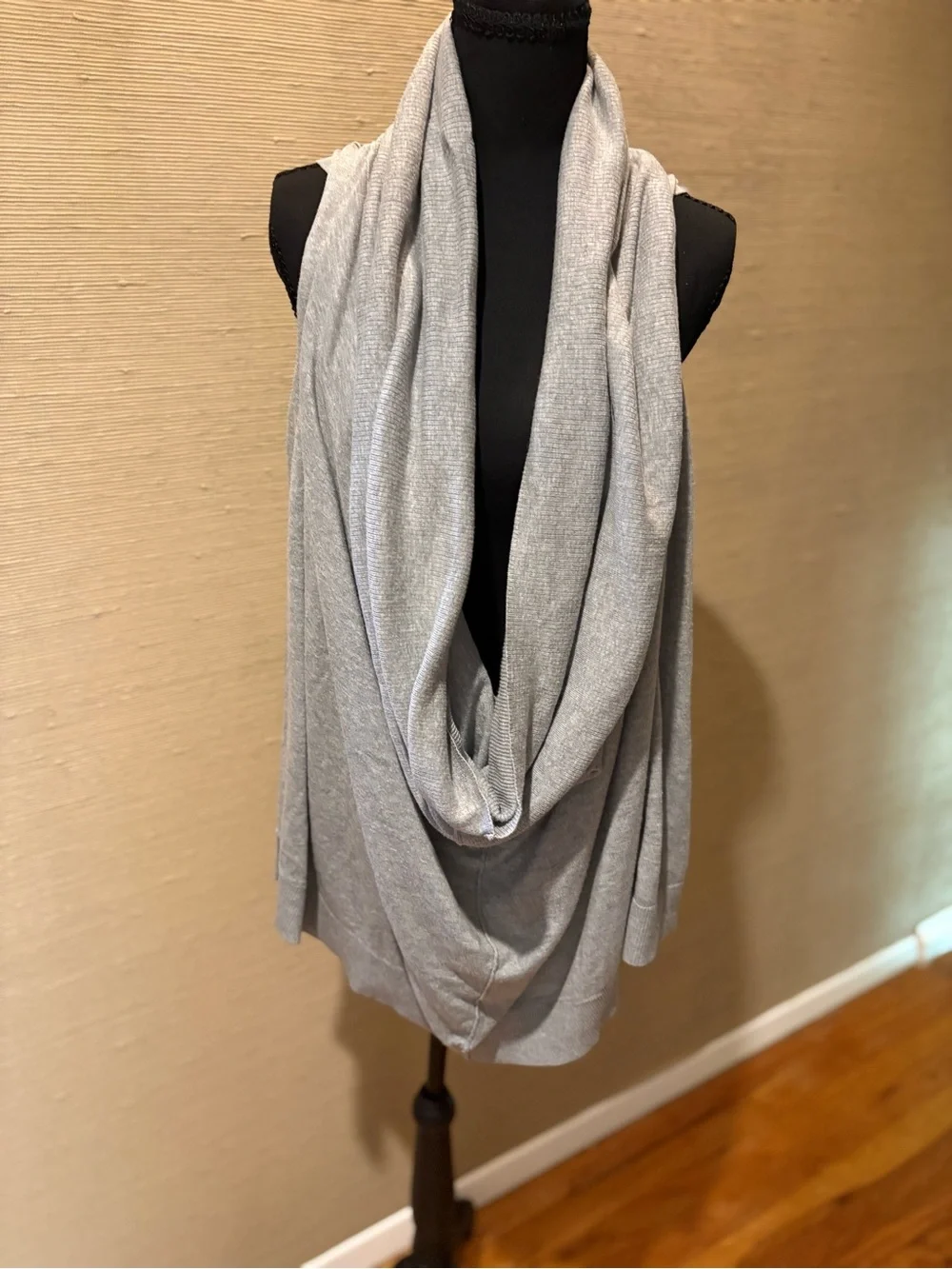Michael Kors Light Gray Infinity Scarf Vest